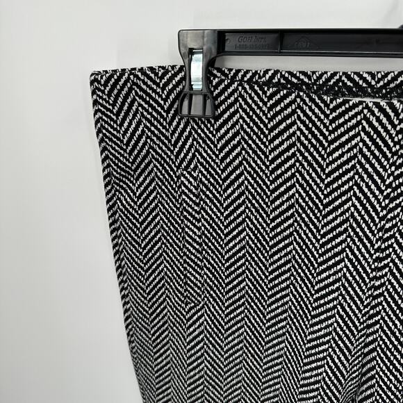 Chicos Juliet Painted Herringbone Ankle Pull On Stretch Ankle Pant // 10P - Picture 3 of 12